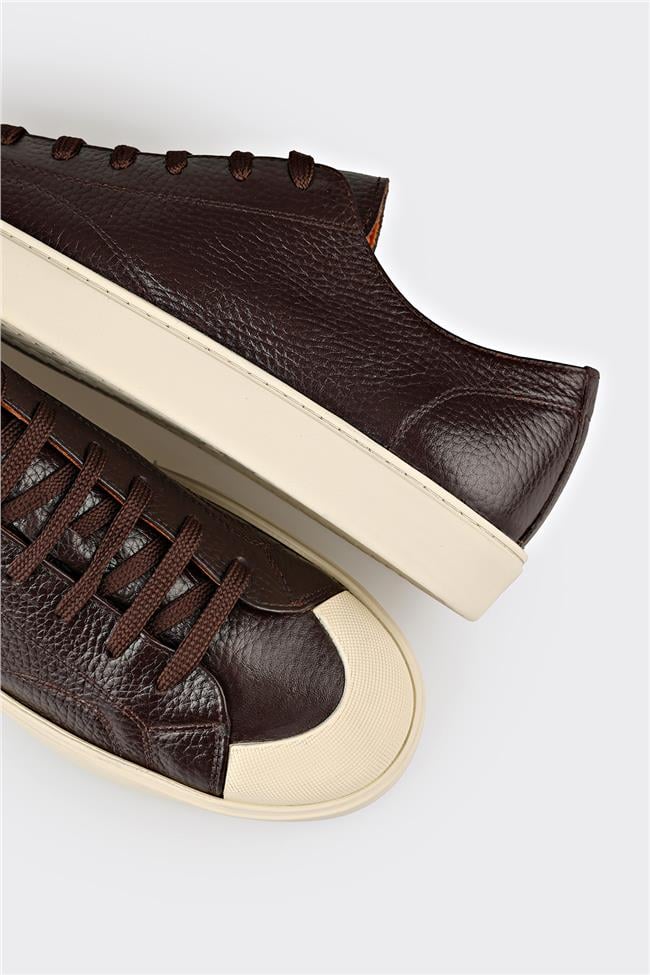 Kahve Deri Erkek Spor Ayakkabı