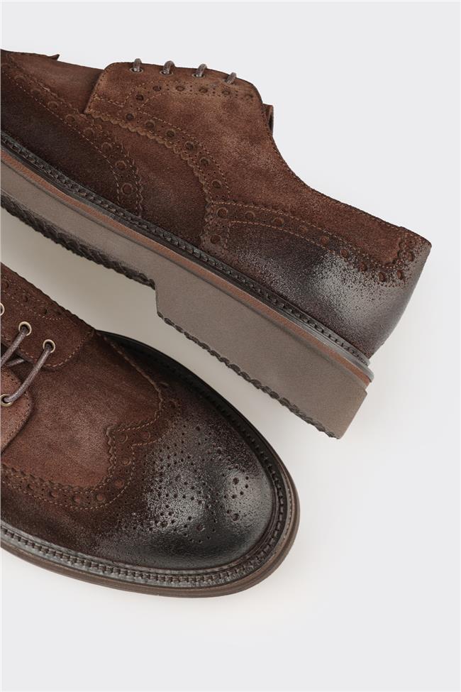 Kahve Deri Erkek Spor Ayakkabı