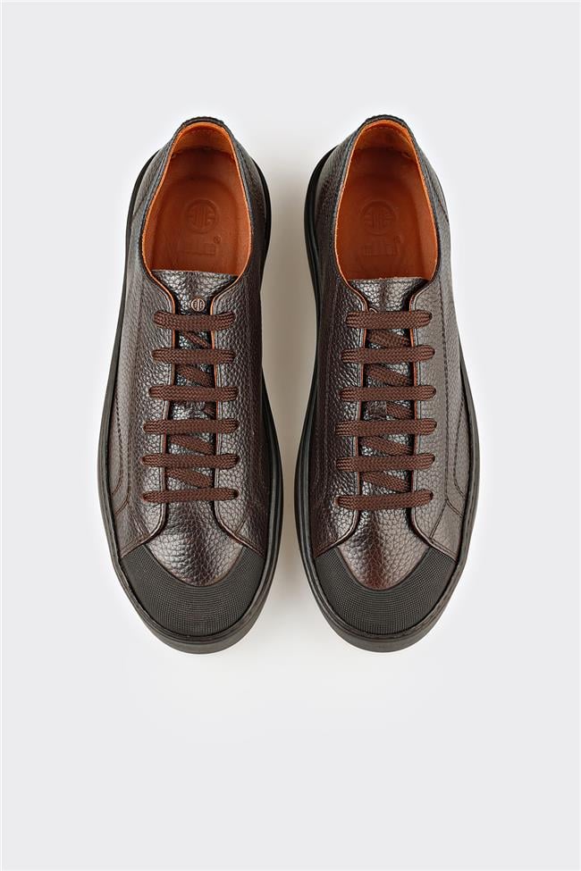 Kahve Deri Erkek Spor Ayakkabı