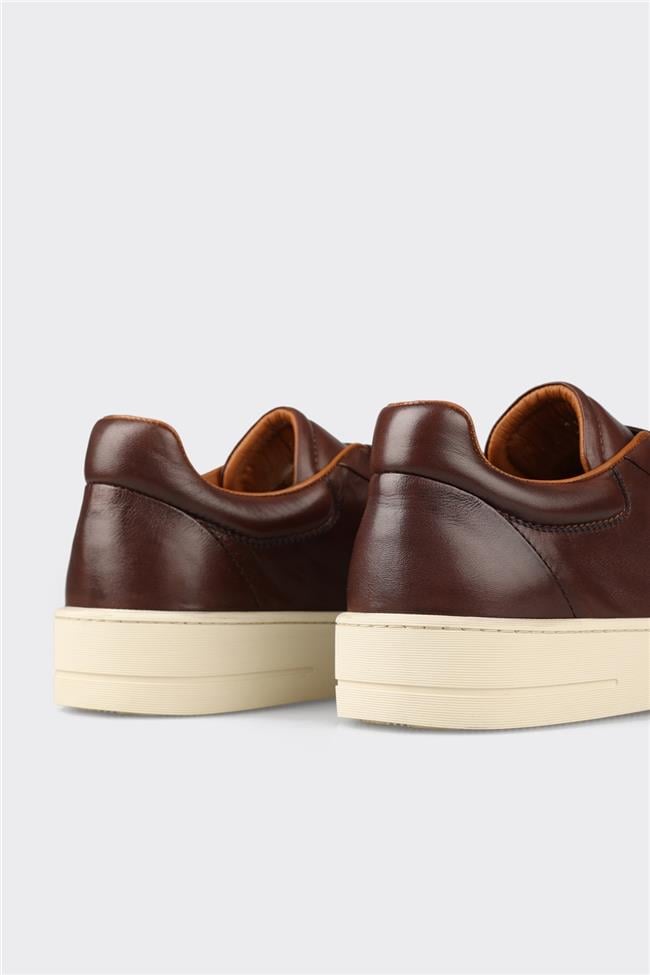 Kahve Deri Erkek Spor Ayakkabı