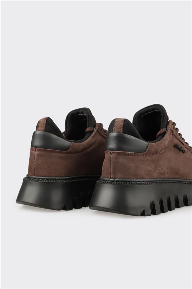 Kahve Deri Erkek Spor Ayakkabı