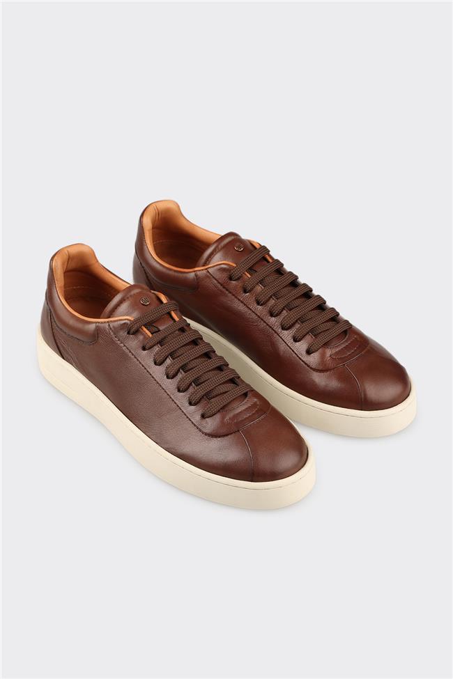 Kahve Deri Erkek Spor Ayakkabı