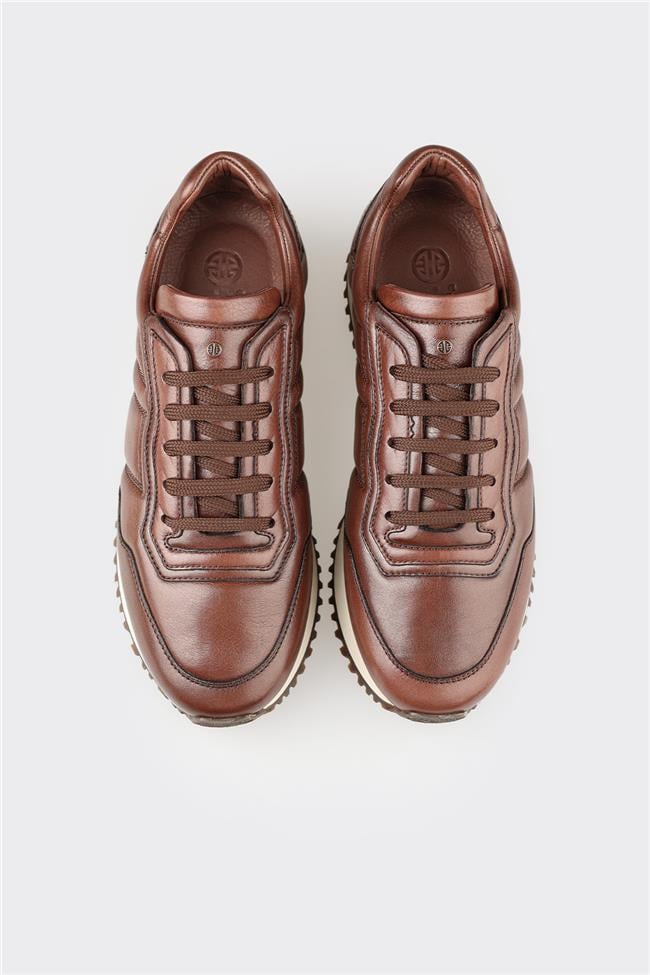 Kahve Deri Erkek Spor Ayakkabı