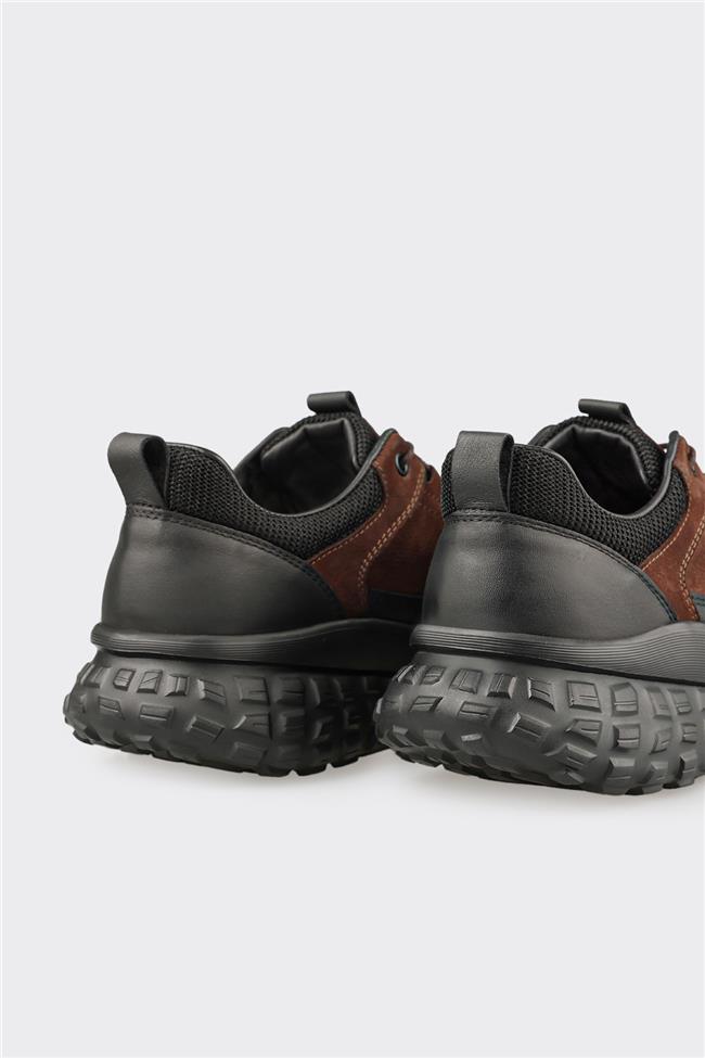 Kahve Deri Erkek Spor Ayakkabı