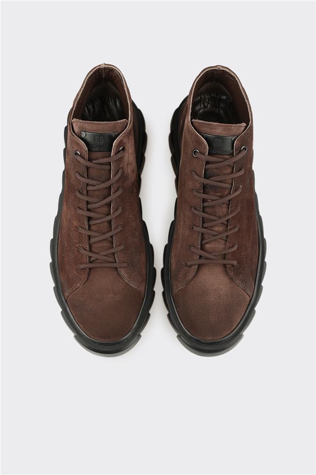 Kahve Deri Erkek Spor Bot