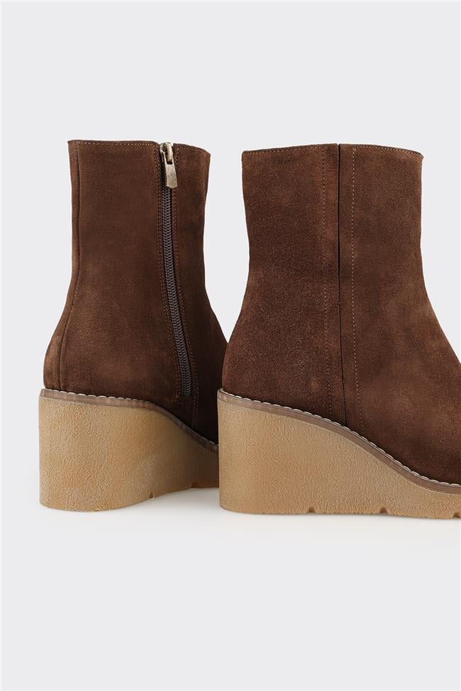 Kahve Deri Kadın Günlük Bot