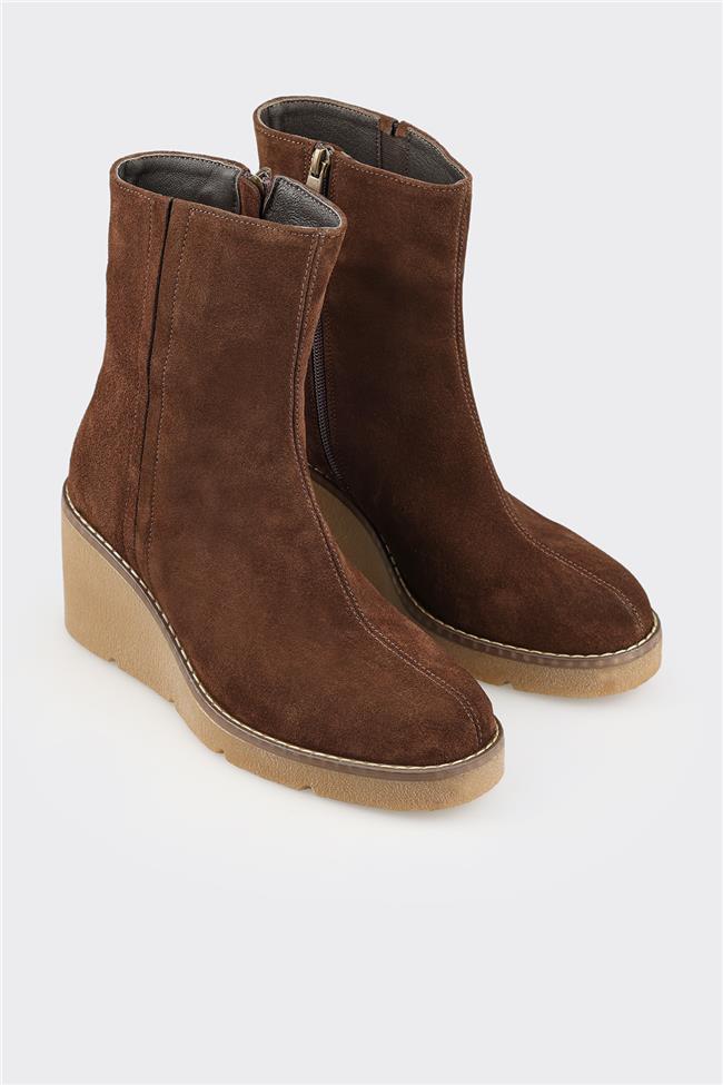 Kahve Deri Kadın Günlük Bot