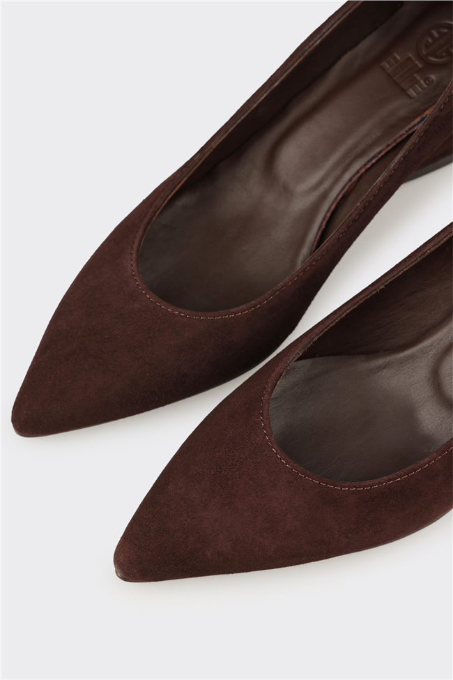 Kahve Deri Kadın Ayakkabı