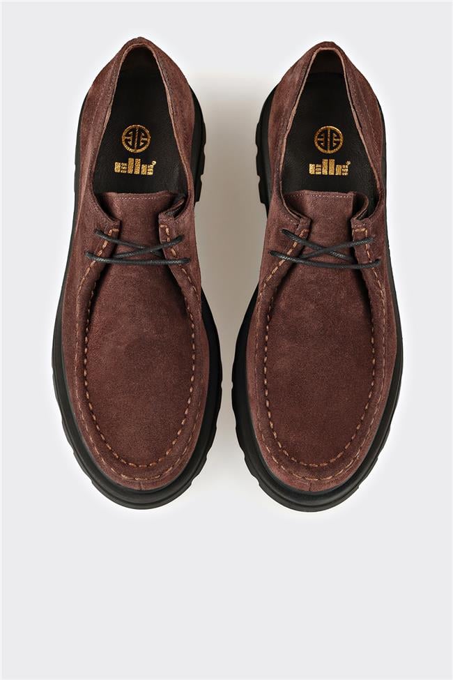 Kahve Deri Kadın Günlük Ayakkabı