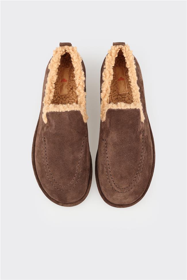 Kahve Deri Kadın Günlük Ayakkabı