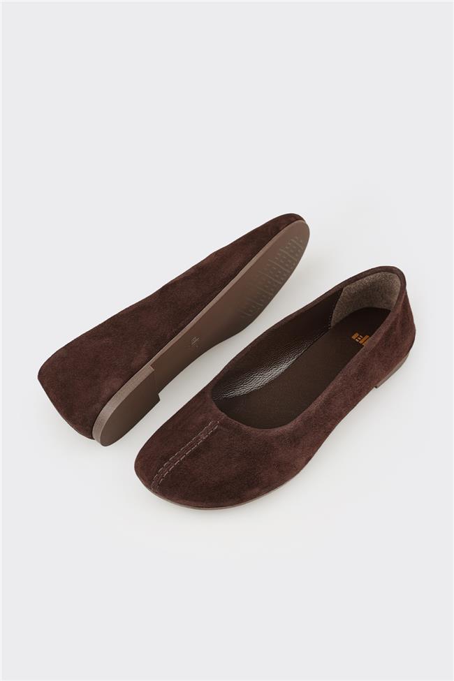 Kahve Deri Kadın Günlük Ayakkabı