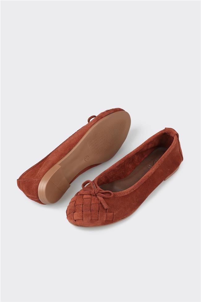 Kahve Deri Kadın Günlük Ayakkabı