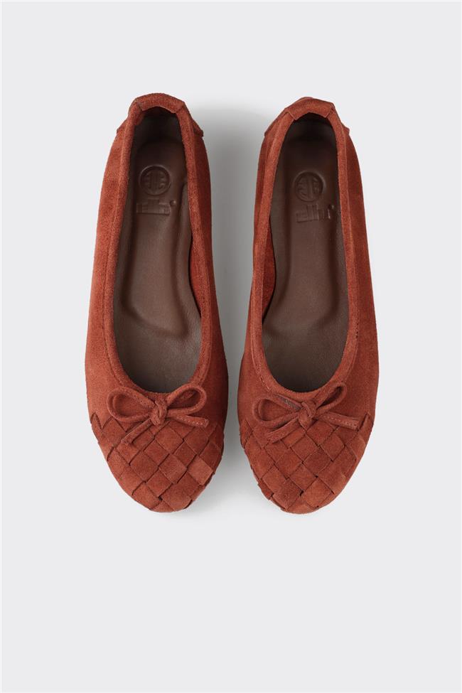 Kahve Deri Kadın Günlük Ayakkabı