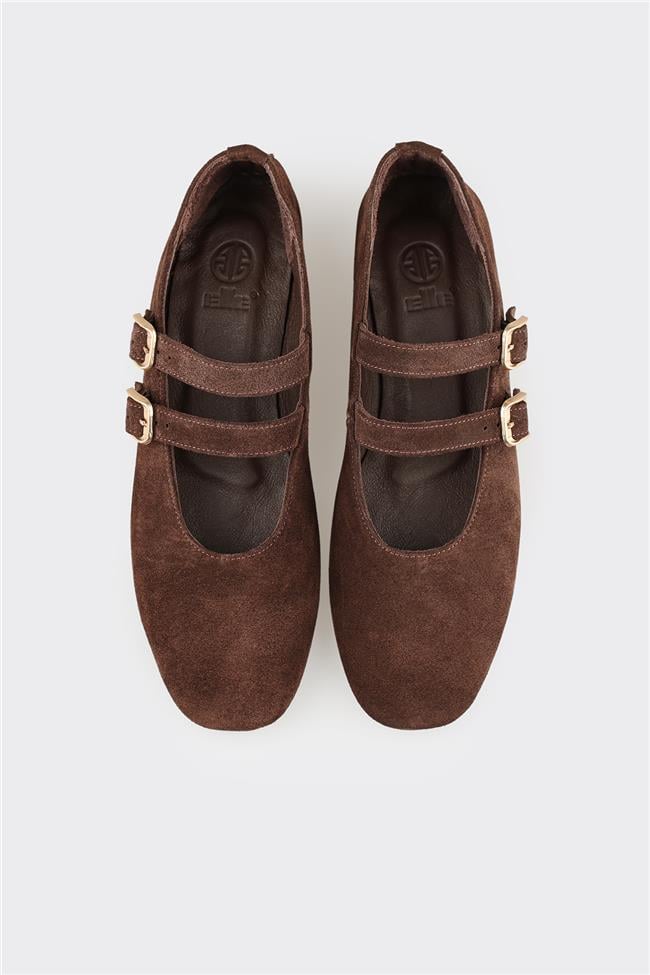 Kahve Deri Kadın Günlük Ayakkabı