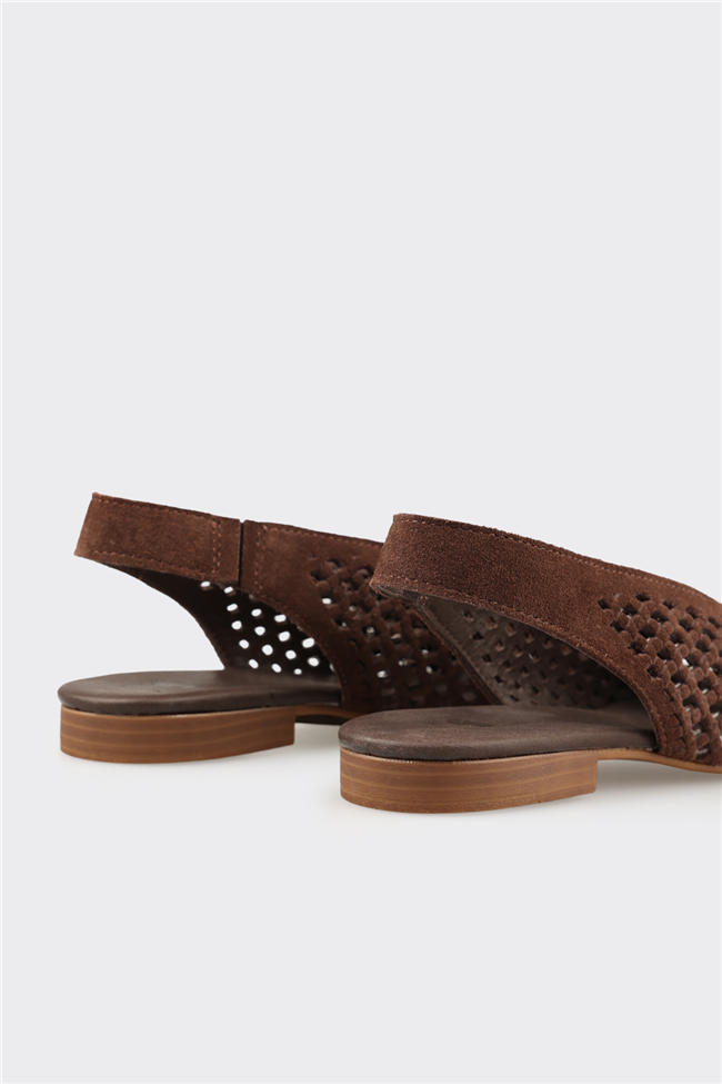 Kahve Deri Kadın Günlük Ayakkabı