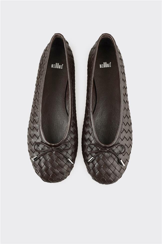 Kahve Deri Kadın Günlük Ayakkabı