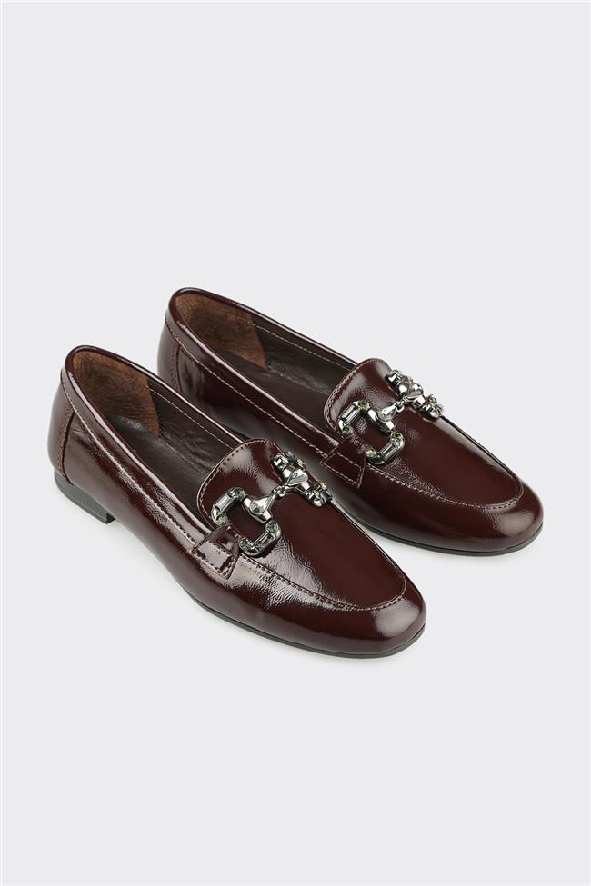 Kahve Deri Kadın Günlük Ayakkabı