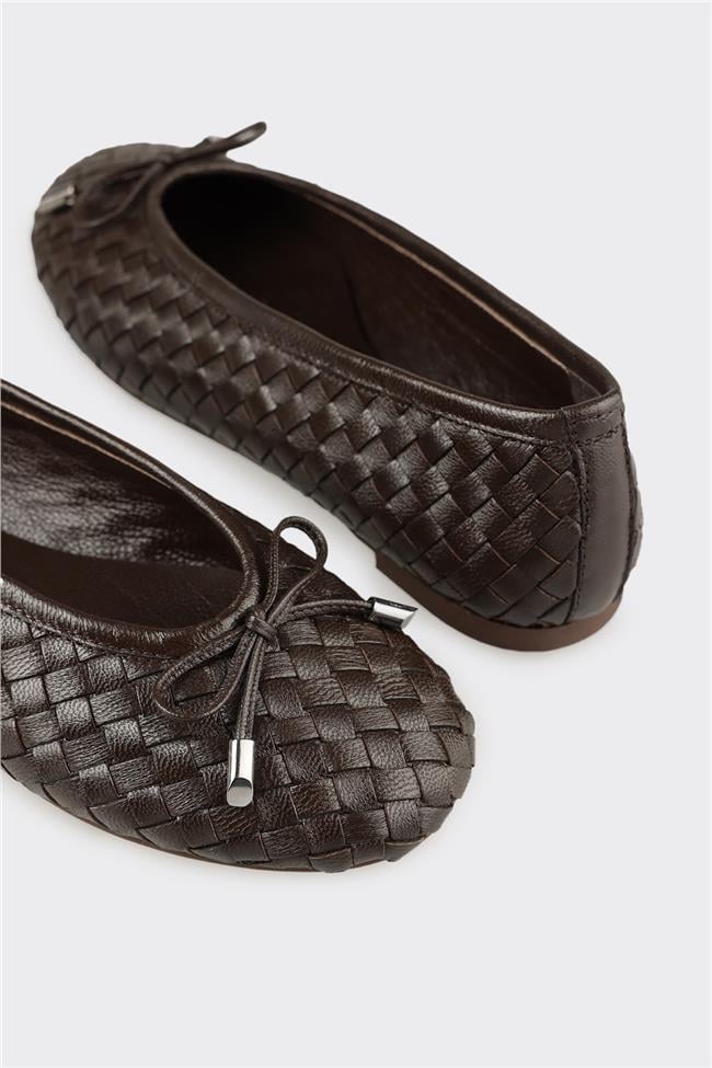 Kahve Deri Kadın Günlük Ayakkabı