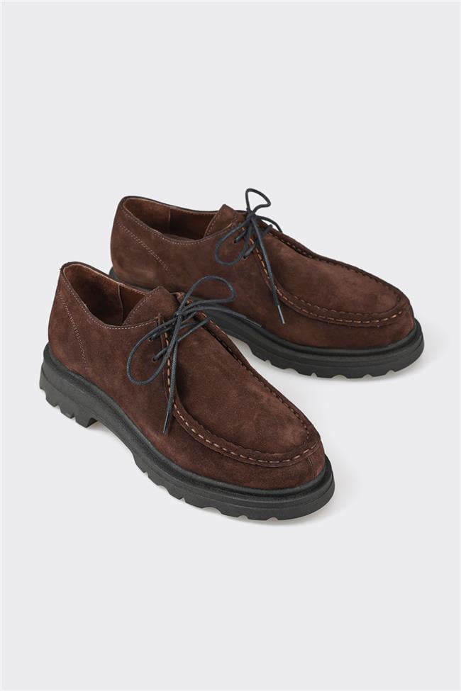 Kahve Deri Kadın Günlük Ayakkabı