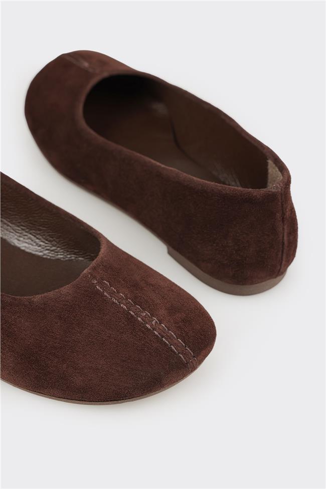 Kahve Deri Kadın Günlük Ayakkabı