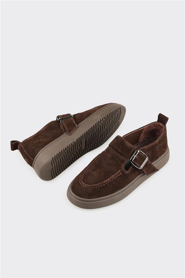 Kahve Deri Kadın Günlük Ayakkabı