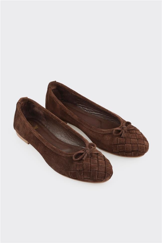 Kahve Deri Kadın Günlük Ayakkabı