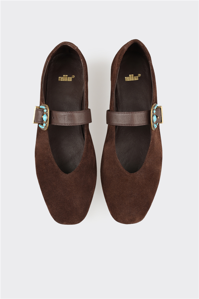 Kahve Deri Kadın Günlük Ayakkabı