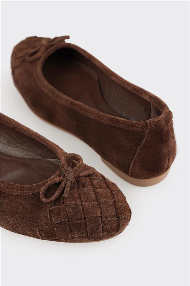 Kahve Deri Kadın Günlük Ayakkabı