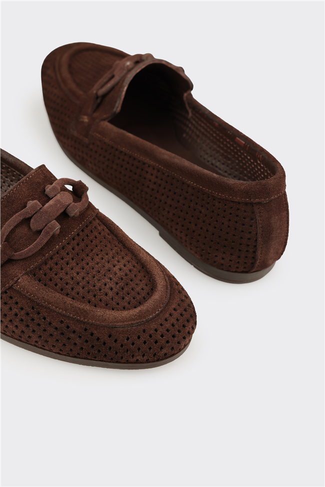 Kahve Deri Kadın Günlük Ayakkabı