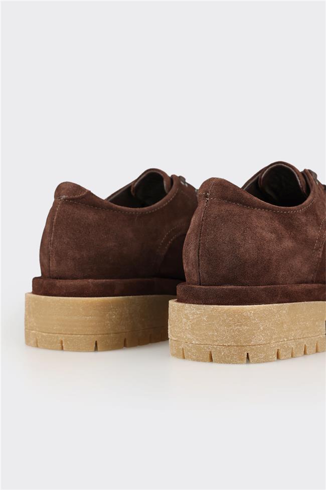 Kahve Deri Kadın Günlük Ayakkabı