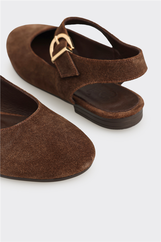 Kahve Deri Kadın Günlük Ayakkabı