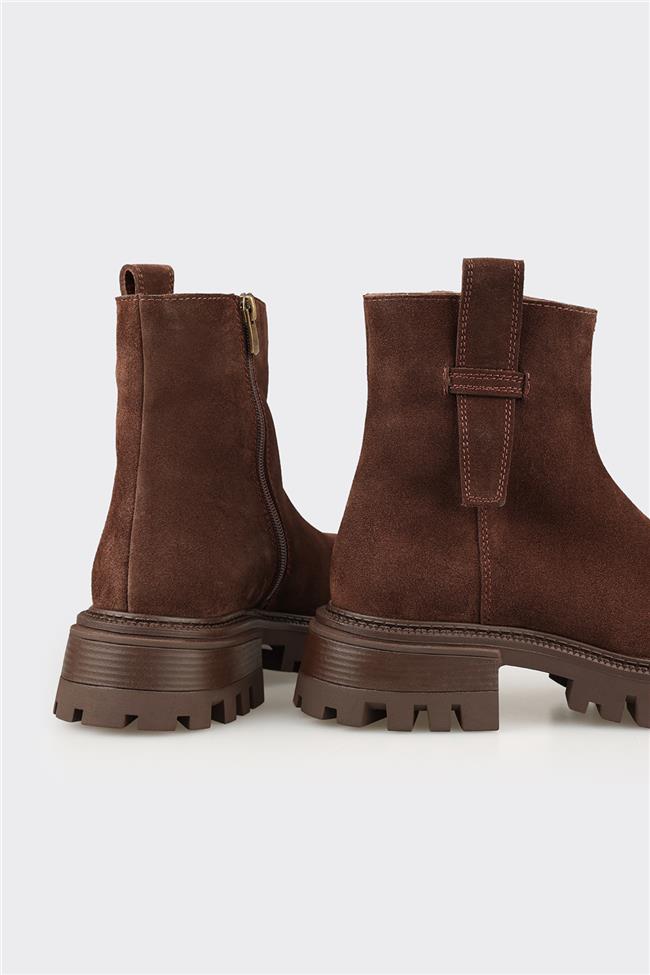 Kahve Deri Kadın Günlük Bot