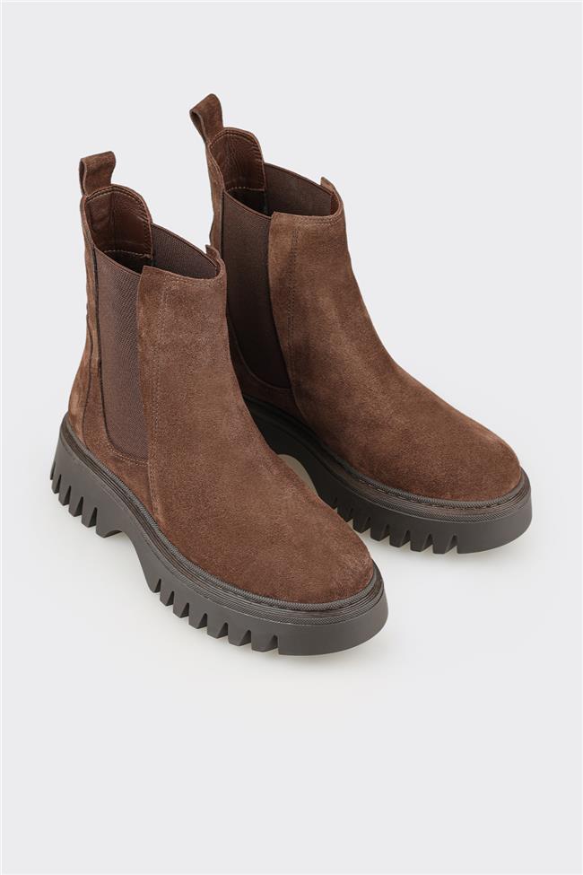 Kahve Deri Kadın Günlük Bot