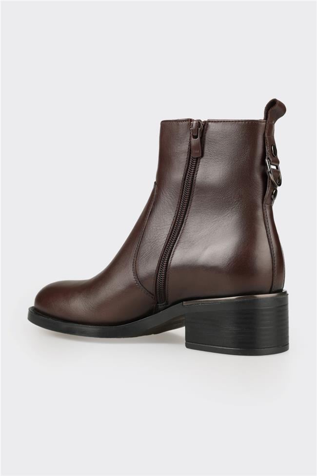 Kahve Deri Kadın Günlük Bot