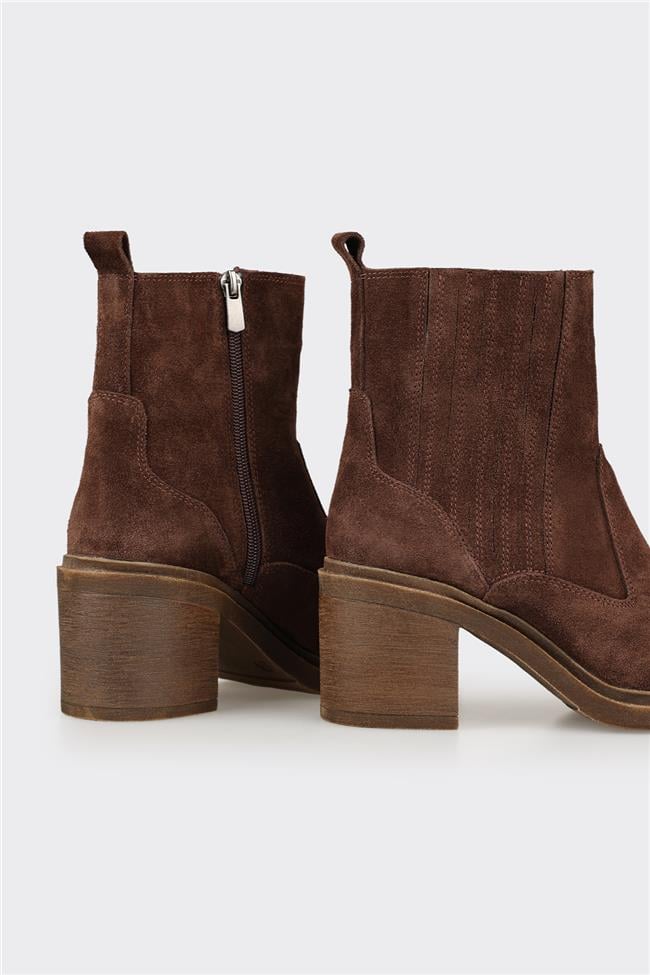 Kahve Deri Kadın Günlük Bot