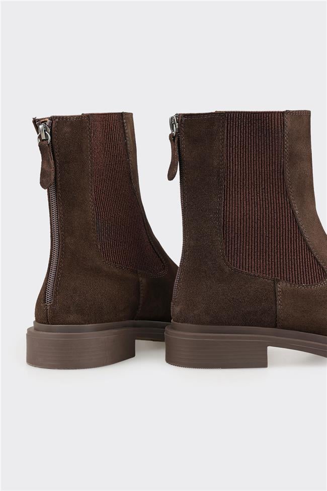 Kahve Deri Kadın Günlük Bot