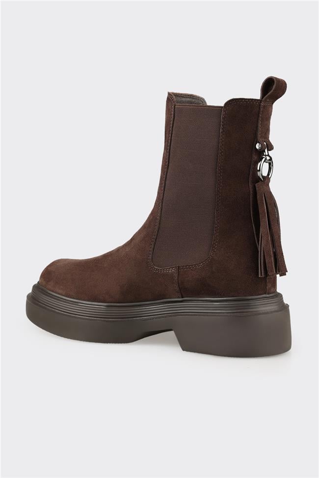 Kahve Deri Kadın Günlük Bot