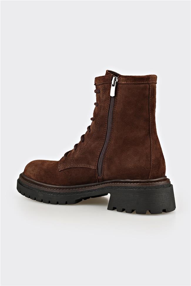 Kahve Deri Kadın Günlük Bot