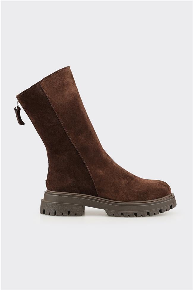 Kahve Deri Kadın Günlük Bot