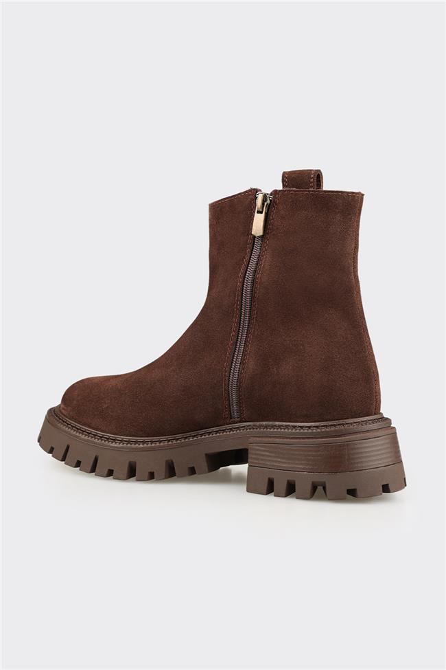 Kahve Deri Kadın Günlük Bot