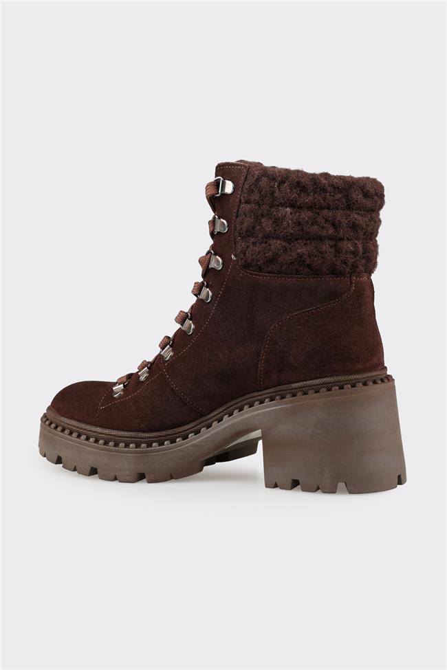 Kahve Deri Kadın Günlük Bot