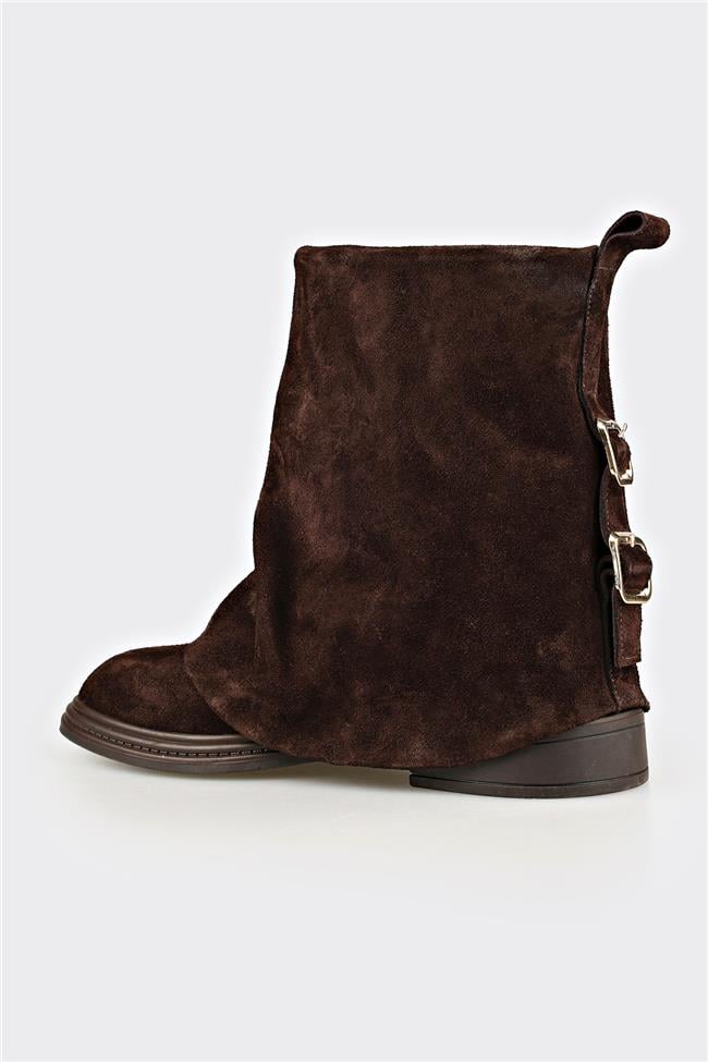 Kahve Deri Kadın Günlük Bot