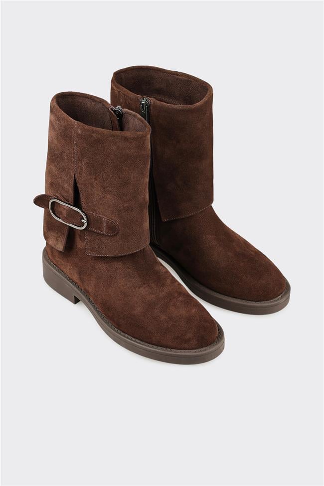 Kahve Deri Kadın Günlük Bot