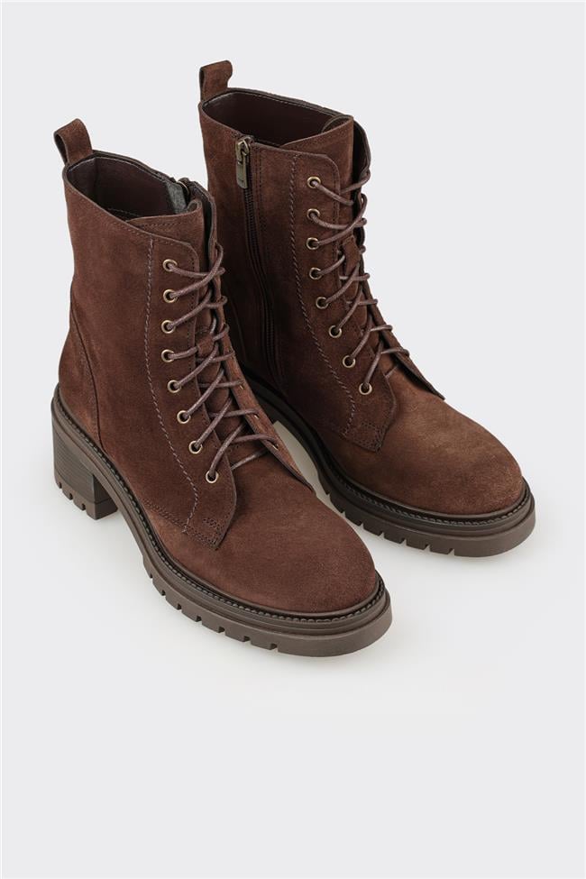 Kahve Deri Kadın Günlük Bot