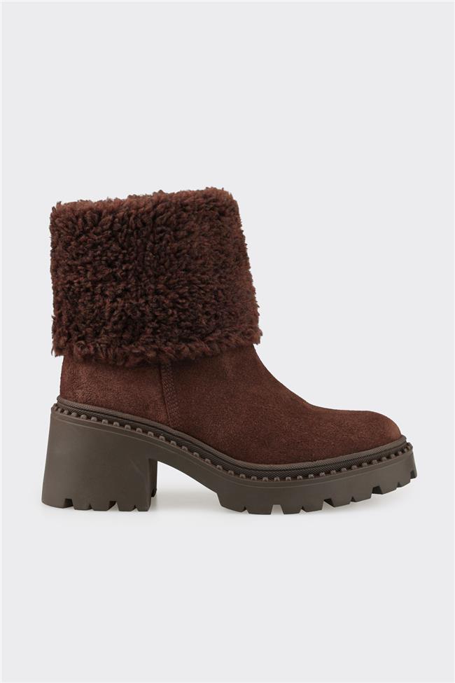 Kahve Deri Kadın Günlük Bot