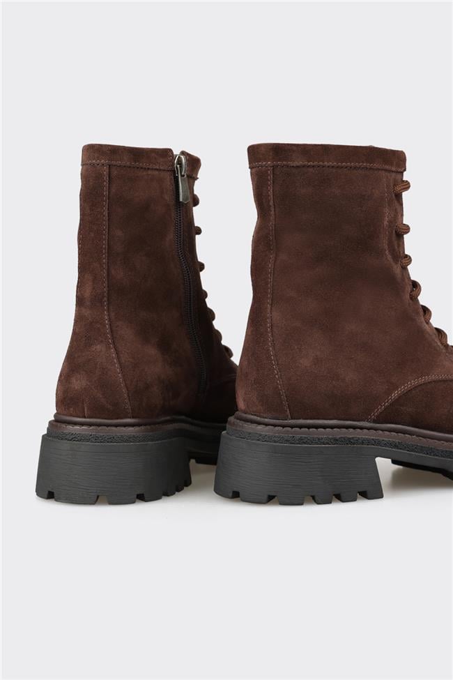 Kahve Deri Kadın Günlük Bot