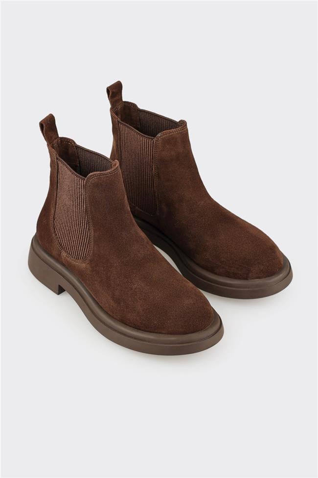 Kahve Deri Kadın Günlük Bot