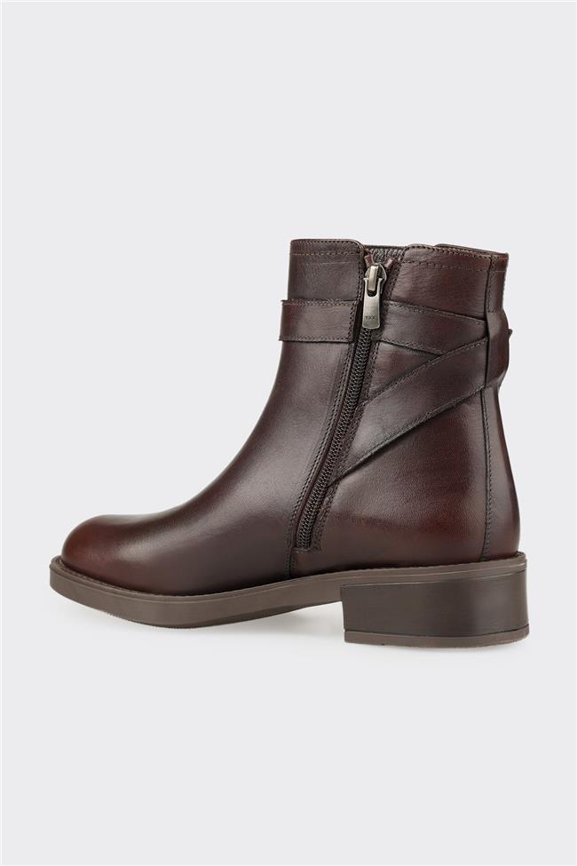 Kahve Deri Kadın Günlük Bot