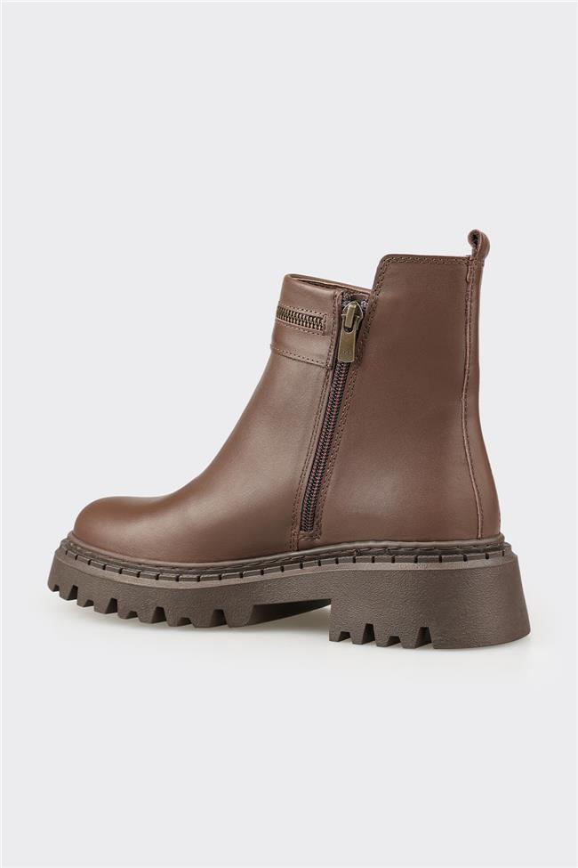 Kahve Deri Kadın Günlük Bot