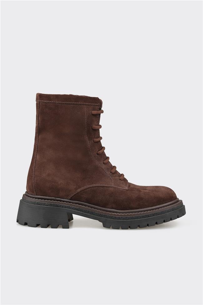 Kahve Deri Kadın Günlük Bot